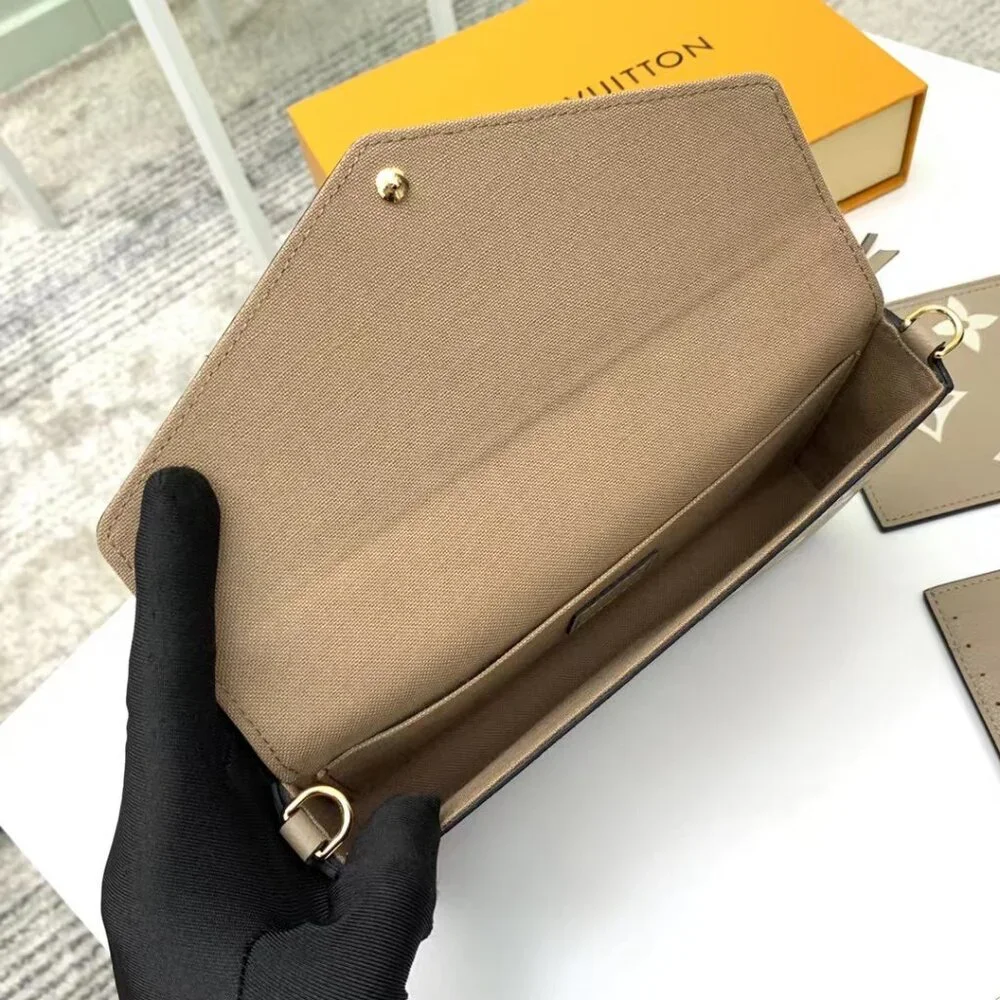 Louis Vuitton wallet, crossbody bag